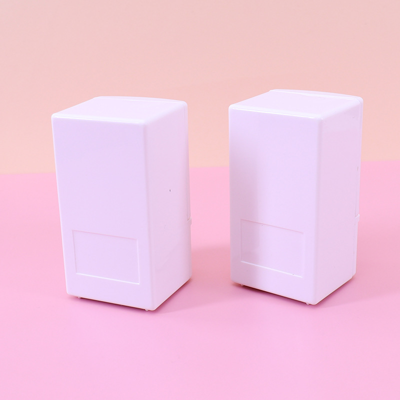 ตุ๊กตามินิจำลองตู้เย็นสีขาวบ้านตุ๊กตาขนาดเล็กกระเป๋าห้องครัวอาหารฉากเล่นอุปกรณ์ประกอบฉาก