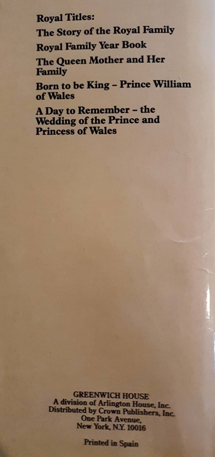 Princess Diana: Lady of Fashion (1984, Hardcover)