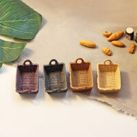 ตะกร้าจิ๋วจำลองสำหรับใส่ขนมปังจิ๋วจากดินปั้นอาหารจำลอง1:12 อุปกรณ์เสริมบ้านเด็กของเล่นรุ่นจิ๋ว ob11 สร้างสรรค์ตะกร้าเก็บของตกแต่งจำลองมินิตะกร้า