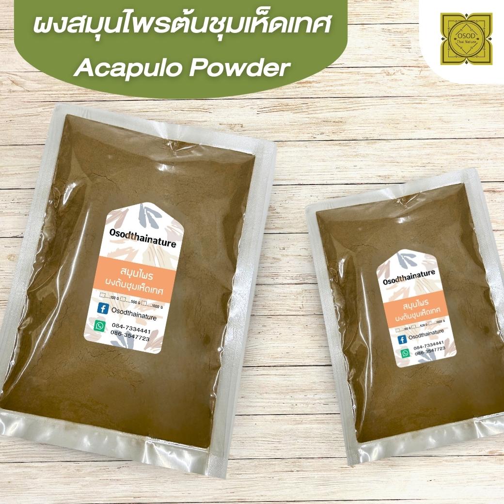 ผงต้นชุมเห็ดเทศ (Acapulo Powder) ขนาด 500 1000 กรัม ต้นชุมเห็ดเทศ บดละเอียด สมุนไพร แท้100% FG-HBP-038