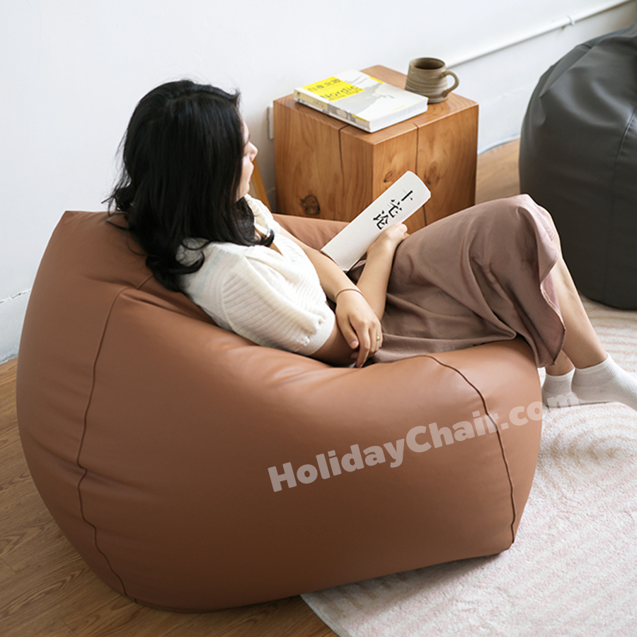 เบาะนั่งเม็ดโฟม หนังpu กันน้ำ ใช้ในกลางแจ้งได้ บีนแบ็ก เก้าอี้เม็ดโฟม bean bag บีนแบค เบาะเม็ดโฟม เก้าอี้นั่งเล่น HC-058