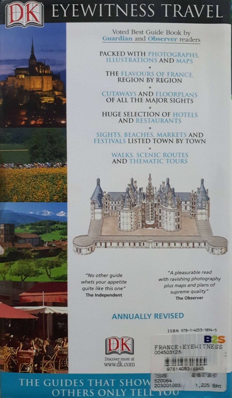 FRANCE : DK eyewitness travel guide