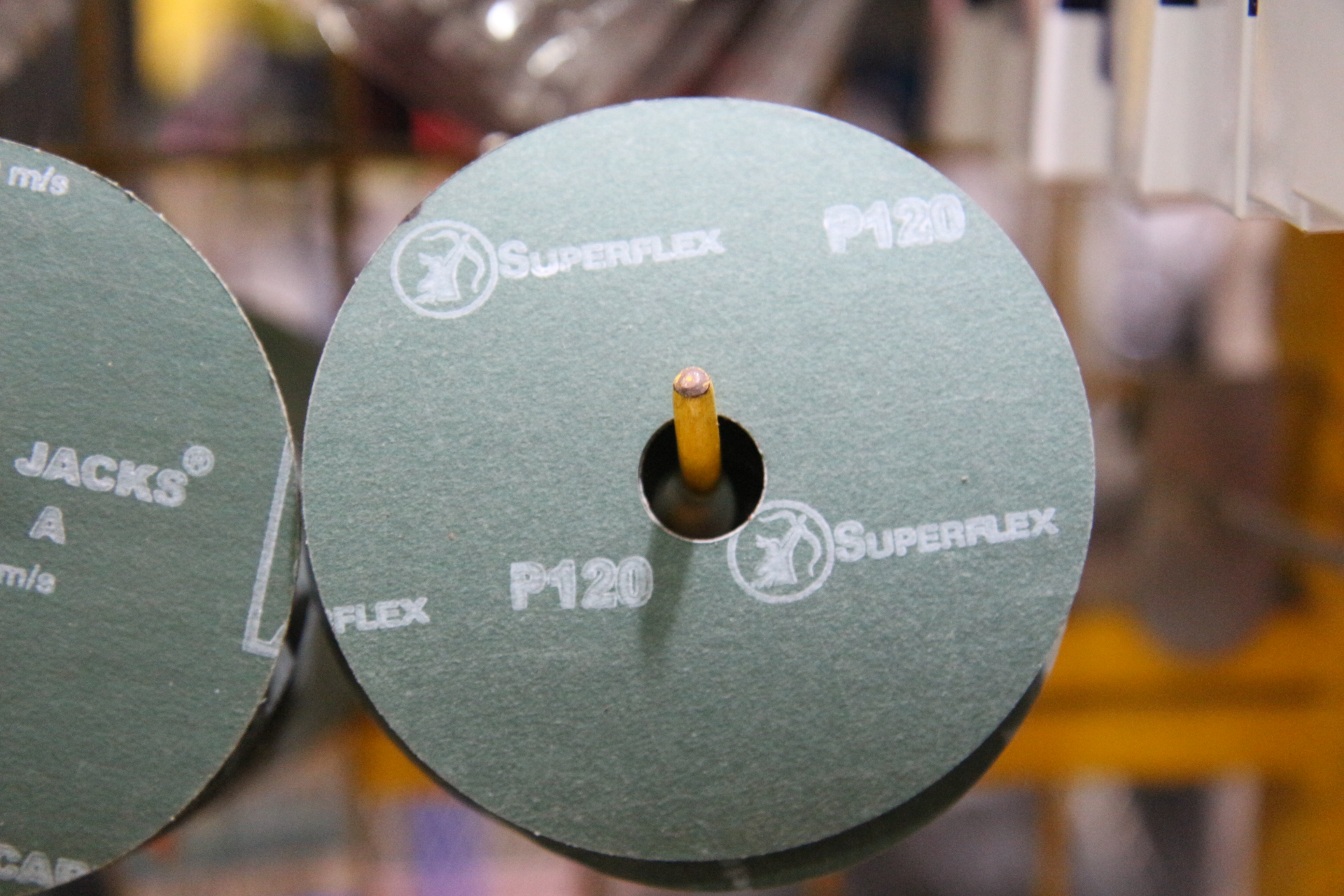 กระดาษทรายกลม4"/No.120/Superflex