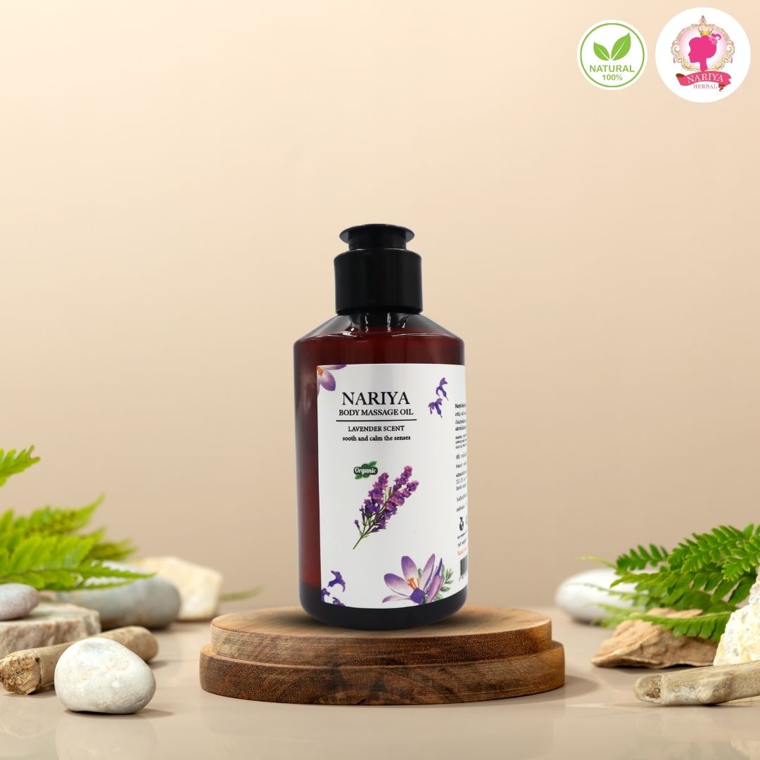 (ขนาดพกพา) น้ำมันนวดอโรม่า Body Massage Oil กลิ่นลาเวนเดอร์ ขนาด 150 มิลลิลิตร น้ำมันนวด นวดผ่อนคลาย SKU-00069