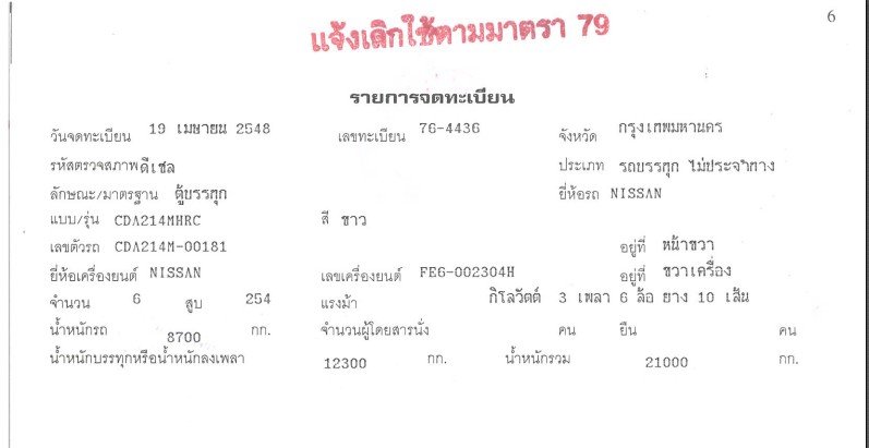 10ล้อตู้ทึบ10บาน6.2ม.NISSANนิสสันยูดี 254 แรงม้าปี48ตามสภาพ350,000บ4091มี3คัน(A)