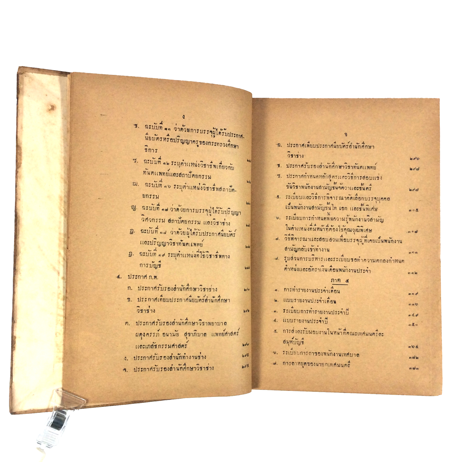 ประมวลหลักปฏิบัติงานเทศบาล หนังสือ หายาก สะสม คุ้มอักษรไทย กฎหมาย