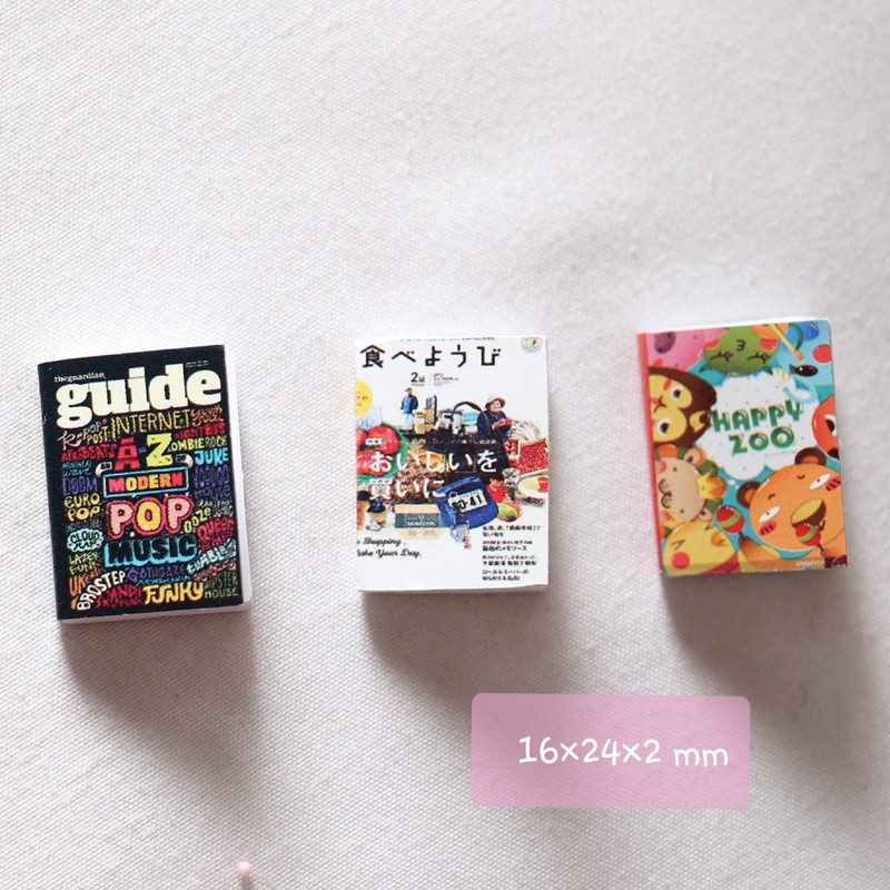 โมเดลหนังสือจิ๋ว 1 Set มี 3 เล่ม A To Z pop สำหรับนักสะสมโมเดลจำลองและผู้ที่รักการสะสมของจิ๋วโดยเฉพาะ