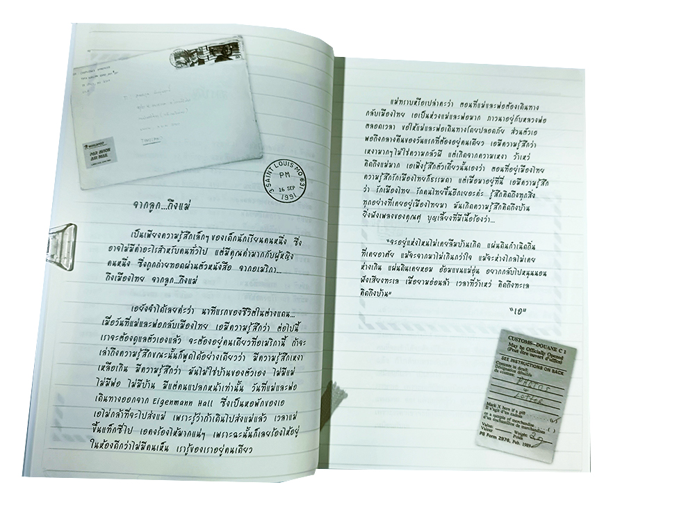 จดหมายถึงแม่ จากมะริกันถึงเมืองไทย หนังสือ นิยาย นวนิยาย