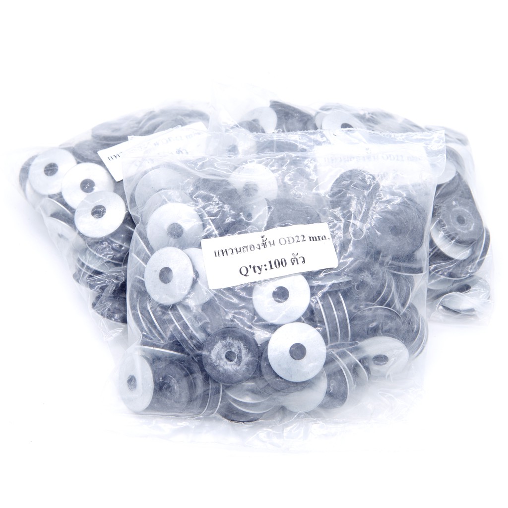 แหวนรองหลังคา แหวนยางรองสกรูสแตนเลส/สังกะสี (หมวกกระเบื้อง) ป้องกันการรั่วซึมของหลังคา(ถุงละ 100ตัว) [ขายส่ง]