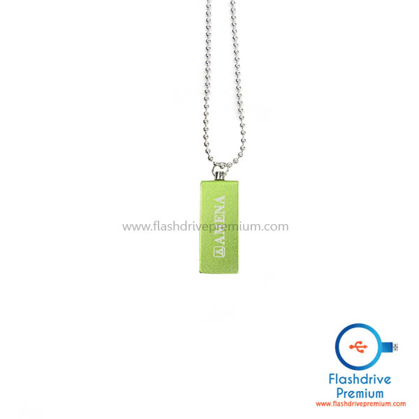 แฟลชไดร์ฟมินิ พร้อมสร้อย (Mini Metal USB Flash Drive)