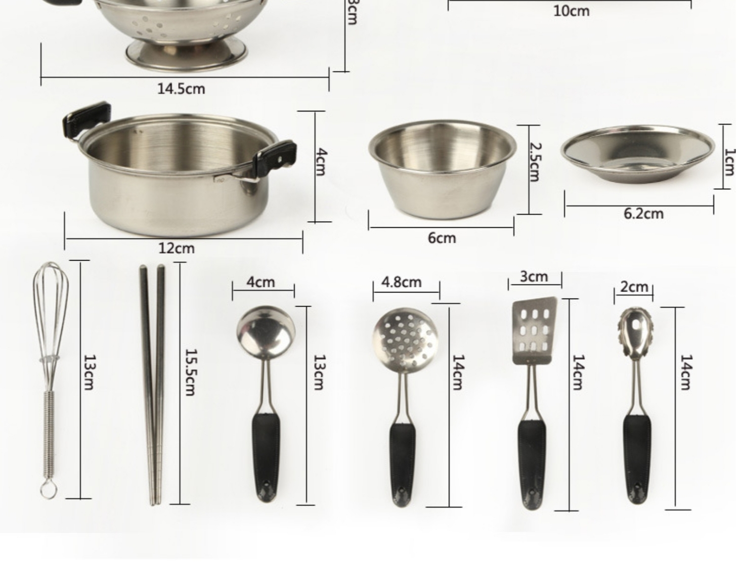 ของเล่นชุดครัวจิ๋วผลิตจากสแตนเลสงานนำเข้าสุดฮ๊อตแห่งปี2019 ของเล่นขายอาหารฝึกจินตการและบบทบาทสมมติ