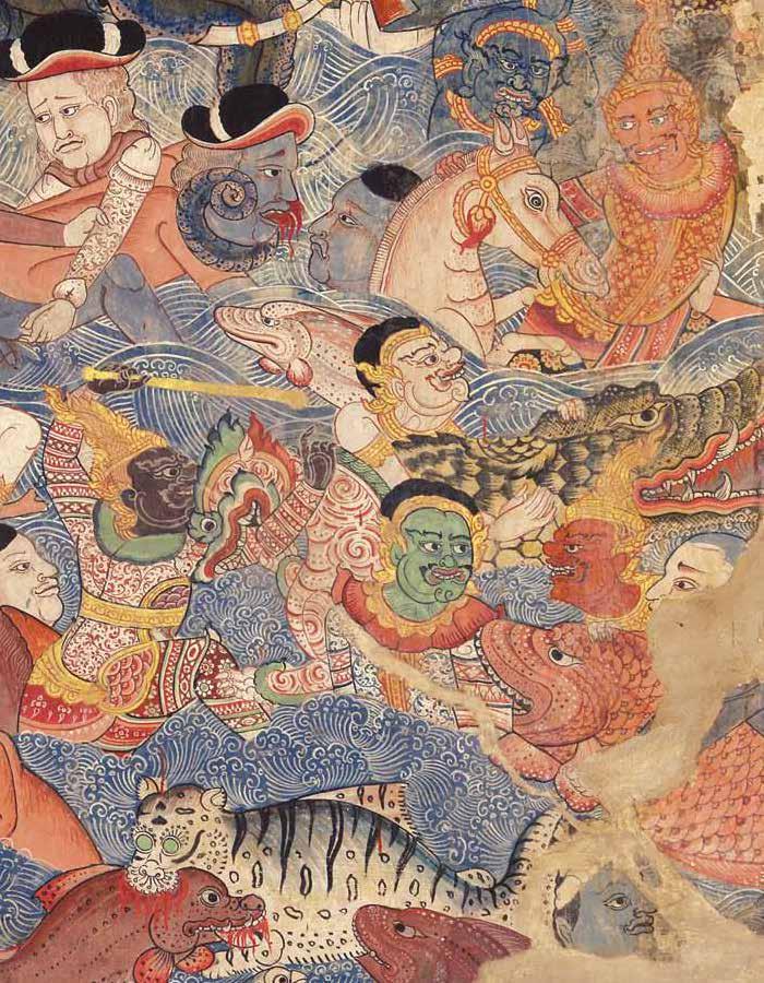 จิตรกรรมฝาผนัง วัดคงคาราม Mural Paintings of Wat Khongkharam
