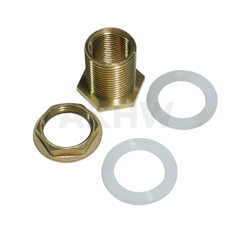 ข้อต่อถังน้ำทองเหลือง/ข้อต่อแท้งค์เก็บน้ำทองเหลืองแท้ KingsMan ทนทาน ไม่เป็นสนิม [ขายปลีก/ส่ง]