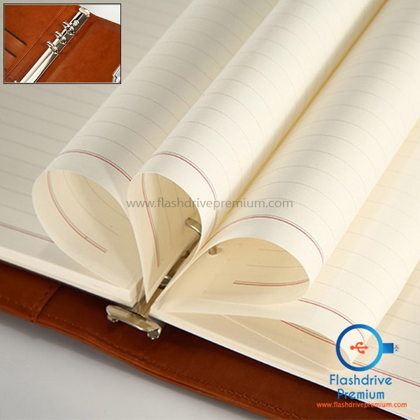 เซ็ทสมุดโน๊ตออแกไนซ์ ชาร์จมือถือได้+แฟลชไดร์ฟ 4 GB+ปากกา (Gift Set Notebook Organizer+Flashdrive 4 GB+Pen)