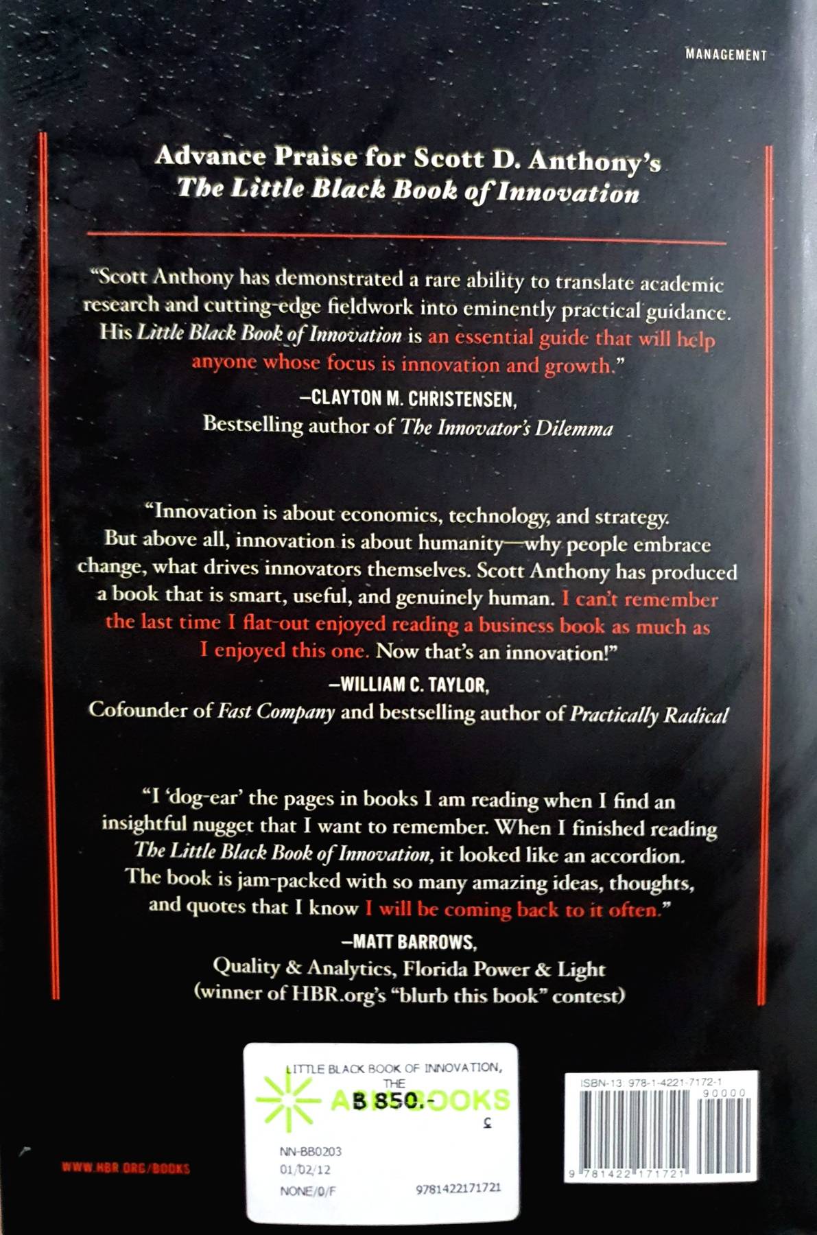 The Little Black Book of Innovation: How It Works, How to Do It