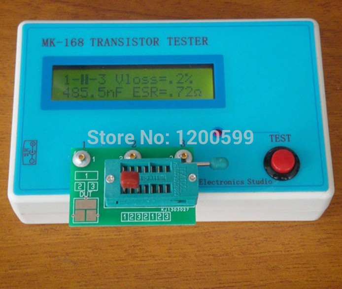 MK-168 Transistor Tester Capacitor LCR NPN PNP Mosfet Resistor Meter