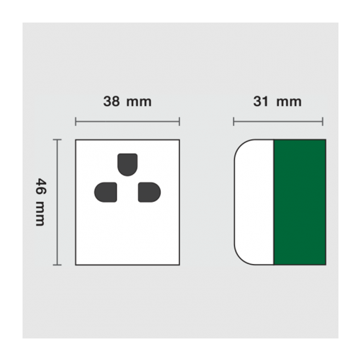 ปลั๊กกราวด์เดี่ยวรุ่นใหม่ Zeberg(ซีเบิร์ก) ZBG802K ทองแดงสปริงแท้ 16A 250V รวมแวทแล้ว [ขายส่ง]