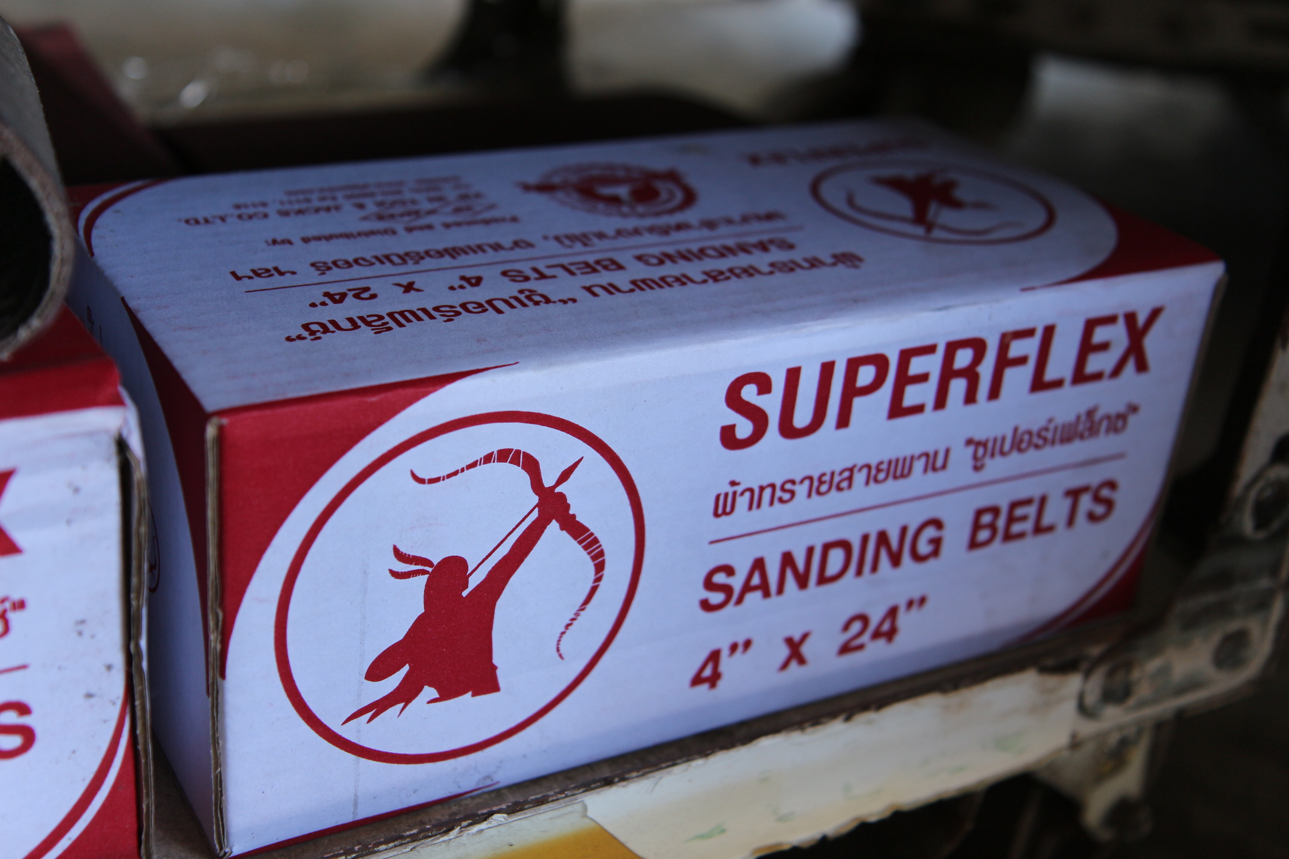 กระดาษทรายสายพาน/No.100/4"x24"/Superflex