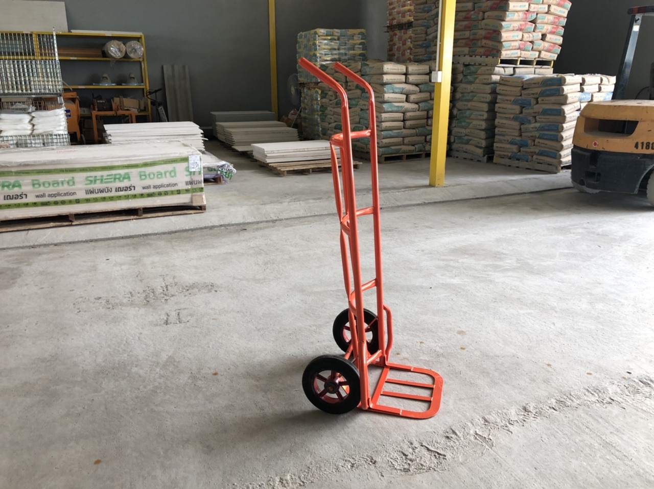 รถเข็นของ/รถเข็นผัก เหล็กหนา ยี่ห้อ SM ล้อยางตัน คุณภาพดี ทนทาน ส่งตรงจากโรงงาน ราคาถูก