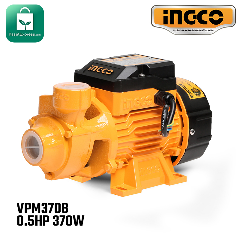 ปั้มน้ำหอยโข่ง INGCO 0.5HP 370W รุ่น VPM3708 ปั๊มน้ำ 1นิ้ว