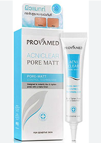 PROVAMED ACNICLEAR PORE MATT 15G เซรั่มบำรุงผิวหน้า สำหรับช่วยเบลอรูขุมขน