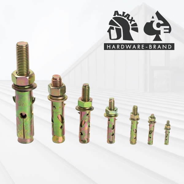 พุกเหล็กอย่างดี ชุบกันสนิม มีหลายขนาด 1.5หุน-6หุน [แบ่งขายเป็นตัว/ขายส่งยกกล่อง] ออกใบกำกับภาษีได้