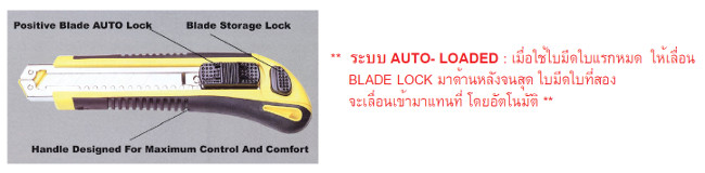 มีดคัตเตอร์18มม./3ใบ/Eagle one/DM521