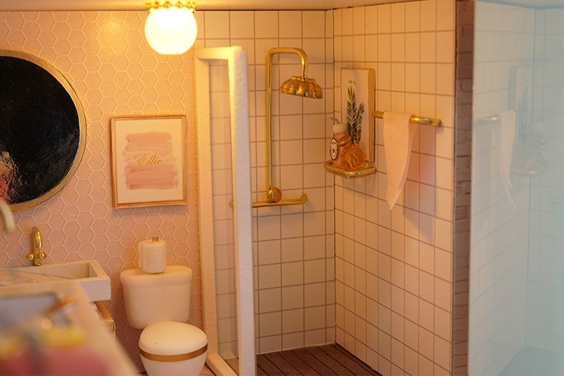 โมเดลบ้านตุ๊กตาสไตล์ล๊อฟธีมชมพู เจ้าหญิงแสนหวานPINK ANGEL HOUSE