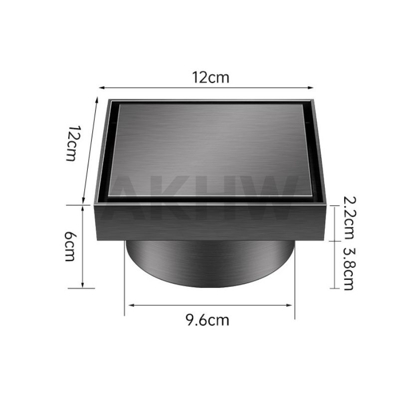 ฝาดูดส้วม/คลีนเอาท์ แบบเหลี่ยมมีฝาปิด KingsMan สแตนเลสทั้งชิ้น SUS304 แบบหนา แข็งแรง ไม่เป็นสนิม [ขายปลีก/ส่ง]