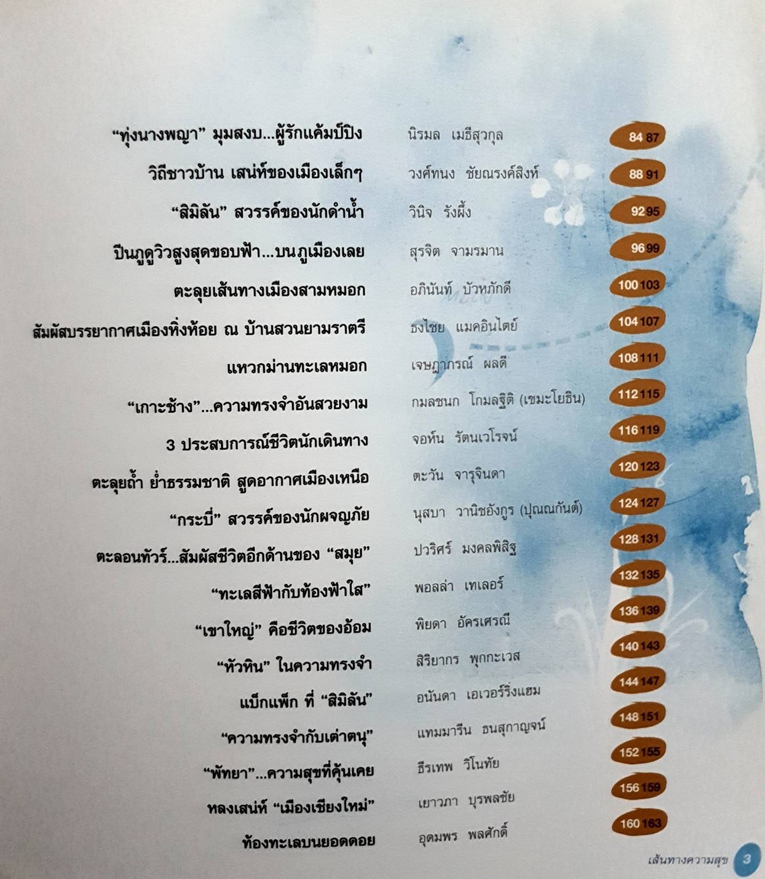 เส้นทางความสุข : คู่มือท่องเที่ยวจาก 40 นักแสวงสุข