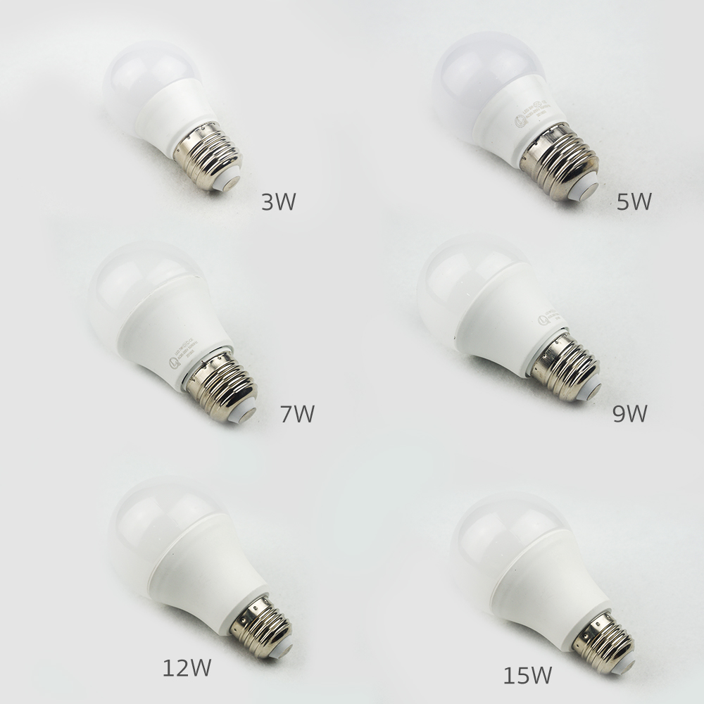 หลอดไฟ LED ทรงกลม แสงสีขาว ขั้วเกลียวมาตรฐาน E27 ขายปลีกส่ง ราคาถูก