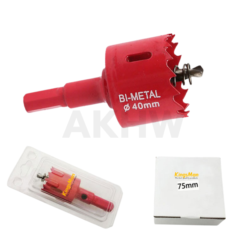 โฮลซอเจาะไม้/เจาะพลาสติกPVC ยี่ห้อ KingsMan วัสดุ BiMetal เกรด M42 แข็งแรง ทนทาน [ขายปลีก/ส่ง]