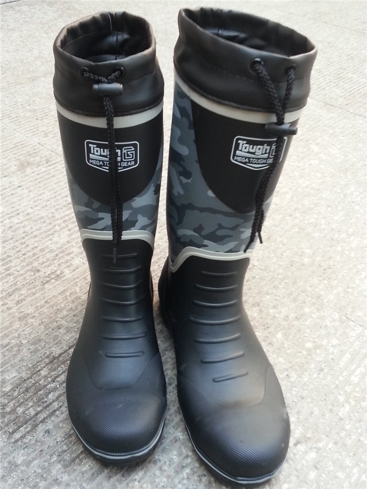 รองเท้าบูท เซฟตี้ หัวเหล็ก (ลายพราง สีเทา)