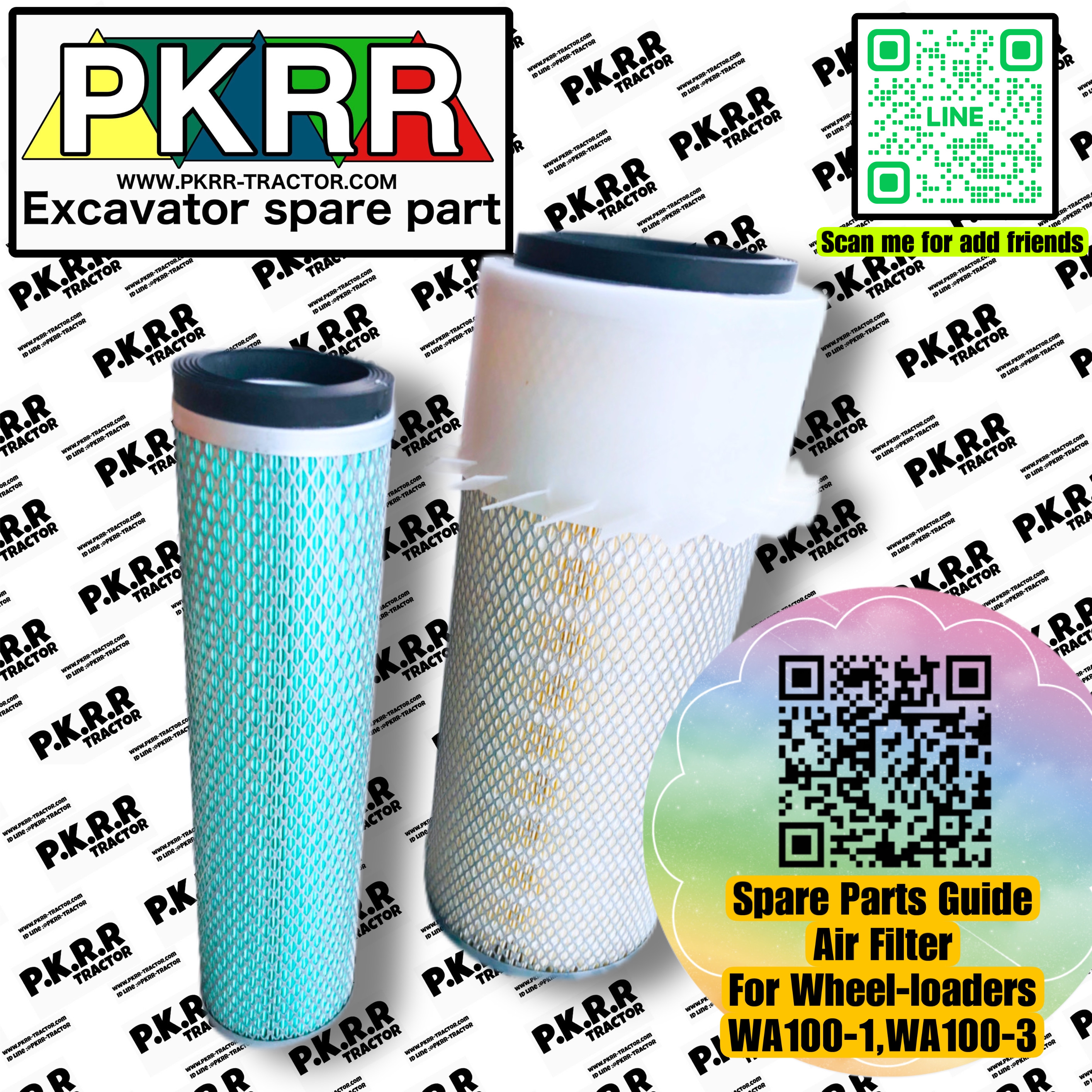 กรองอากาศWA100-1/3(6D95L)