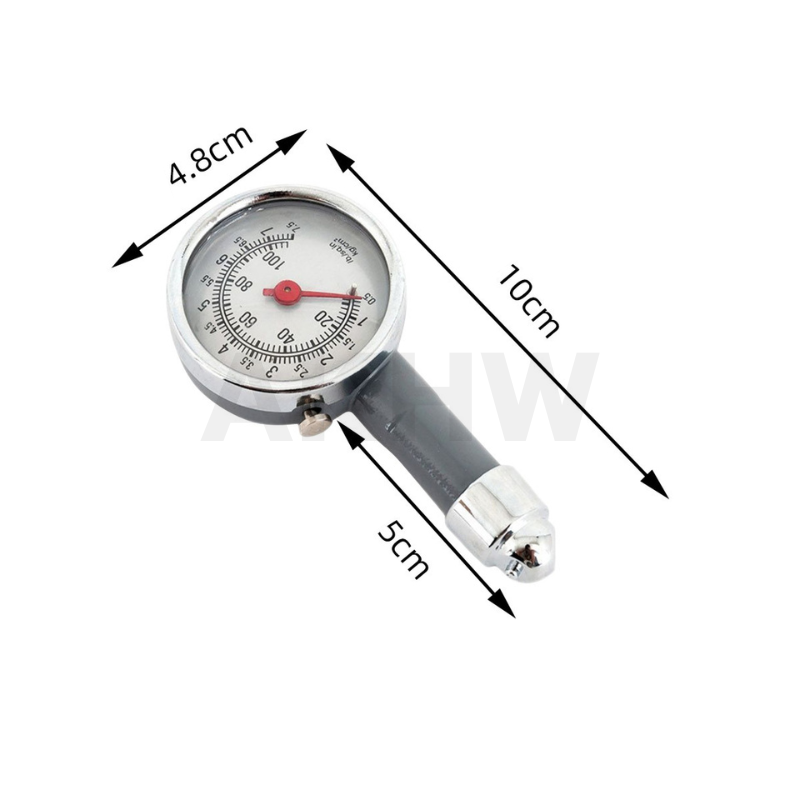 เกจ์วัดลมยาง/ที่วัดลมยางรถ KingsMan แบบเข็ม วัดสูงสุด 100 ปอนด์ [ขายปลีก/ส่ง ราคาถูก]