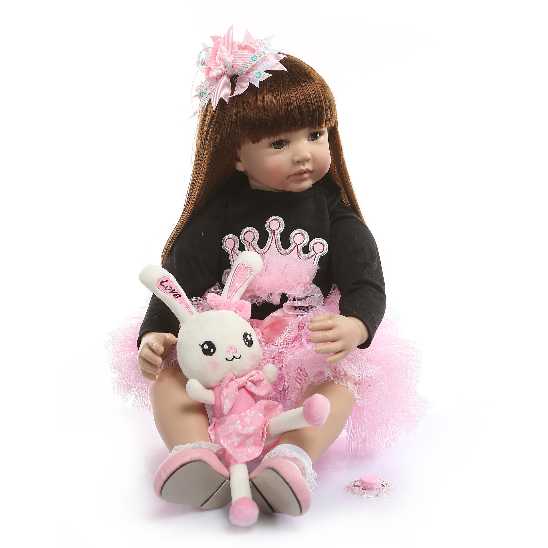 NPKREBORN Reborn baby dollใหม่ยุโรปและอเมริกาจำลองตุ๊กตาของขวัญวันหยุดการเจริญเติบโตของเด็กเล่นเกมบ้านtoys