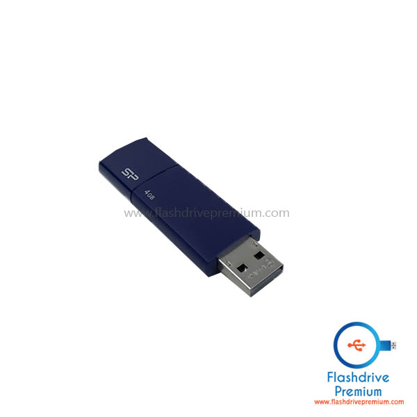 แฟลชไดร์ฟสีน้ำเงิน แบบสไลด์ (Slide USB Flash Drive)