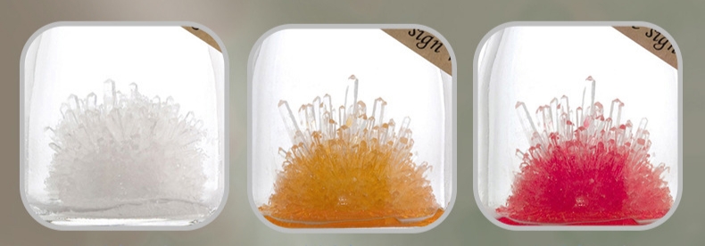 ของเล่นวิทยาศาสตร์ปลูกต้นไม้เพชรคริสตัลสีแดงเหมาะสำหรับการทดลองน้องๆวัยเรียนรู้