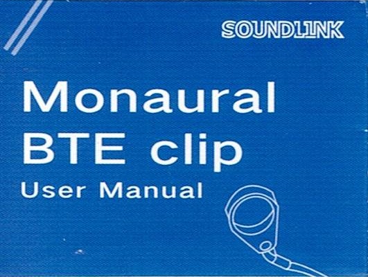 Monoral BTE Clip SoundLink ป้องกันเครื่องช่วยฟังหล่นหาย แบบใส่ข้างเดียว