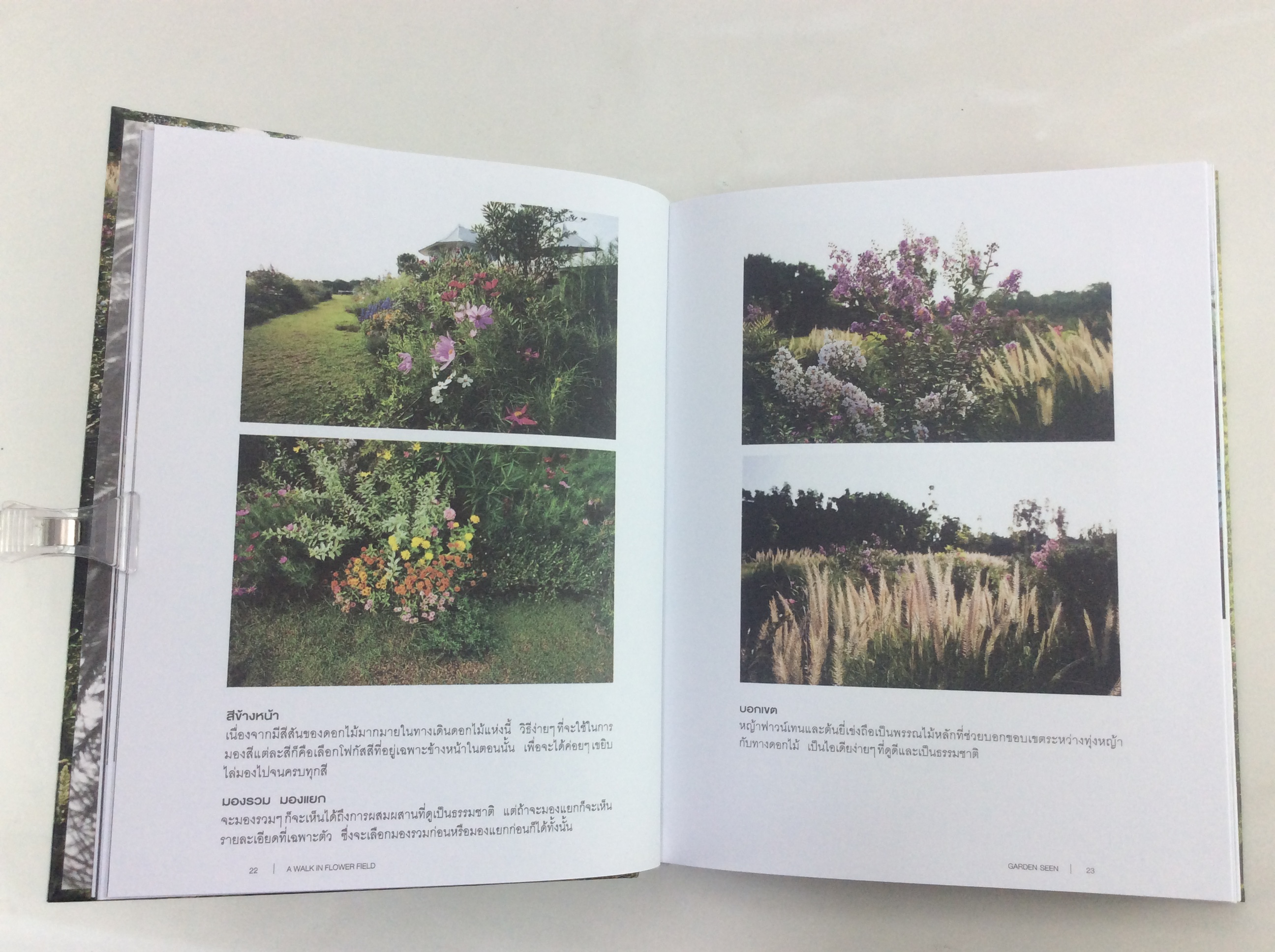 สวนที่ได้เห็น Garden seen หนังสือตกแต่งสวน ปกแข็ง หนังสือ บ้านและสวน หนังสือ