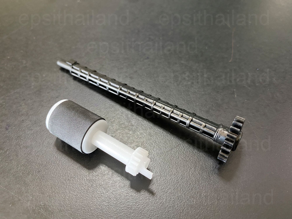 ้ย G3Q59-60114-1 แกนเฟืองพร้อมลูกยางดึงกระดาษฝาด้านบนชุดต้น PICKUP ROLLER AND GEAR SHAFT TOP COVER, ADF FOR HP M129/M130/M132/M133/M134/M227/M230/M231/M180/M181/M280/M281 500 กรัม