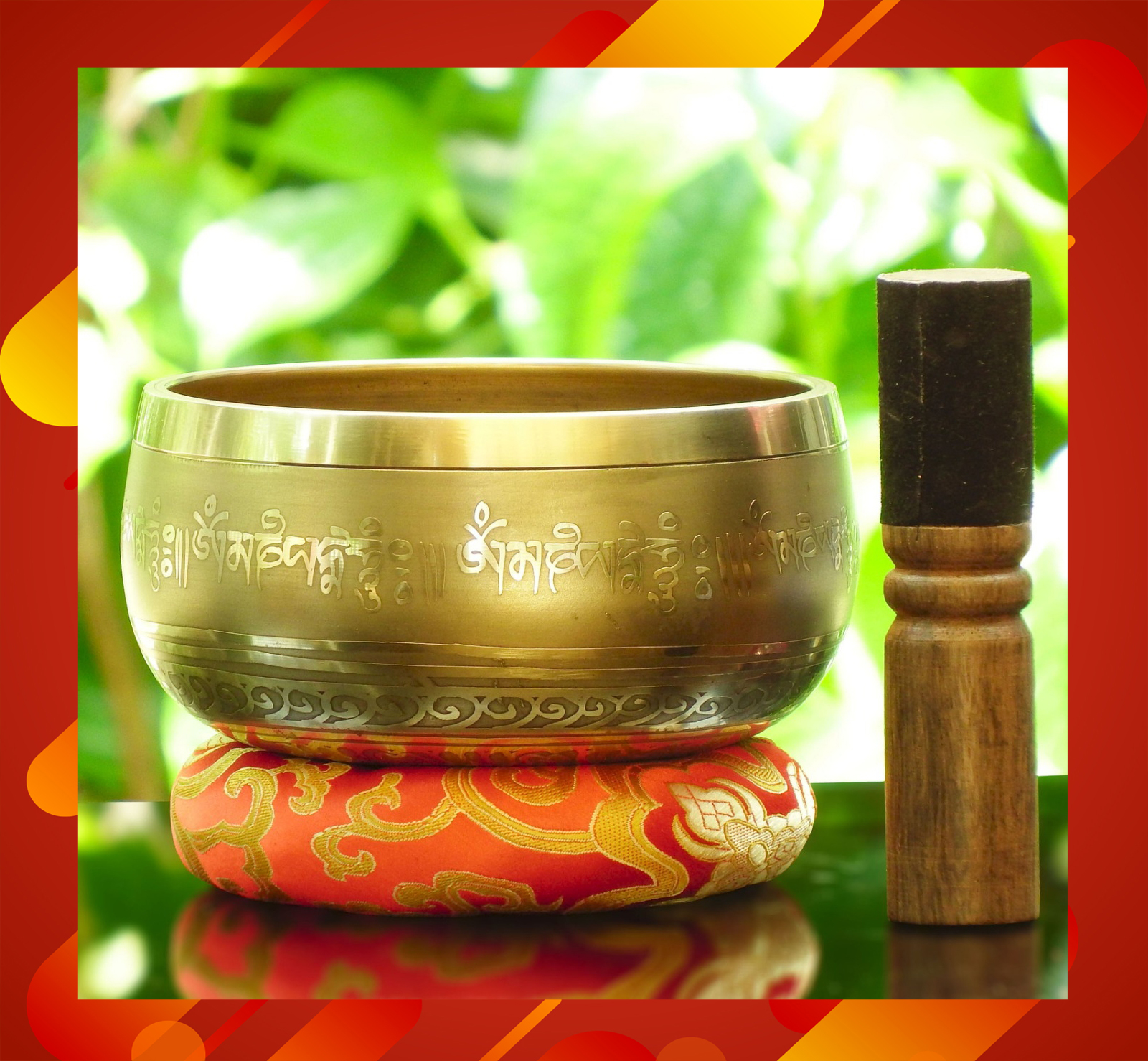 Tibetan Singing Bowl ขันทิเบต(ทองเหลือง) งานทำมือโดยช่างฝีมือชาวเนปาล (12.5 cm.)