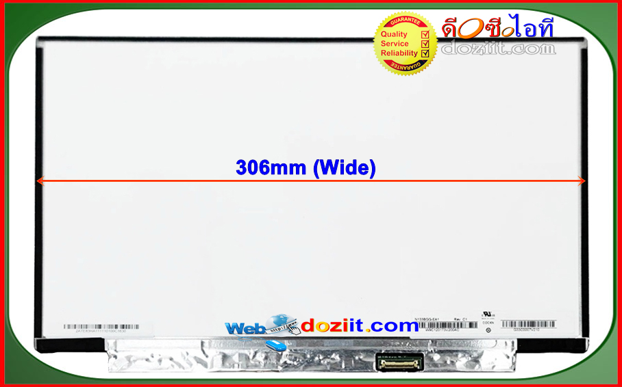 จอโน๊ตบุ๊ค LCD•LED Notebook 13.3" นิ้ว สำหรับ Toshiba Portege Ultrabook Z30 R30 Z30-B Z30-C • Screen 1366x768 HD TN Panel • Non-Touch Screen (Ultra Slim)