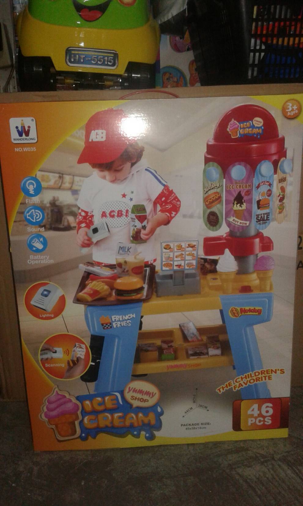 W035 เคาน์เตอร์ไอศกรีม 4/1 KS