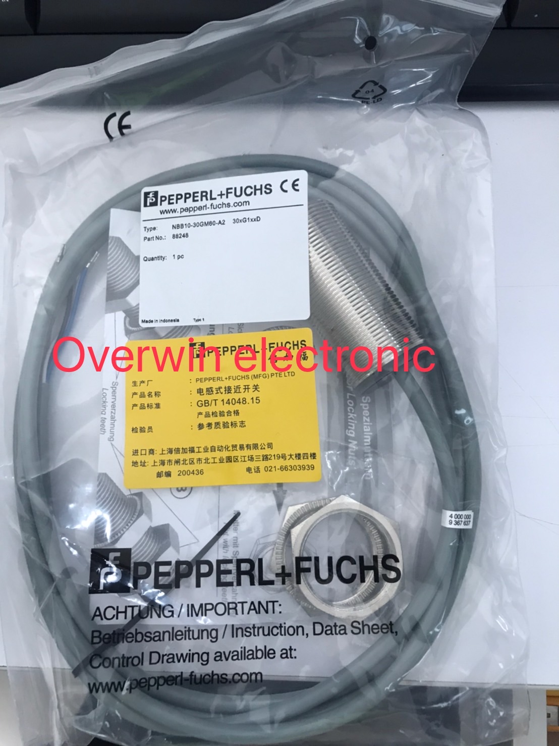 NBB10-30GM60-A2 สินค้าพรีออเดอร์