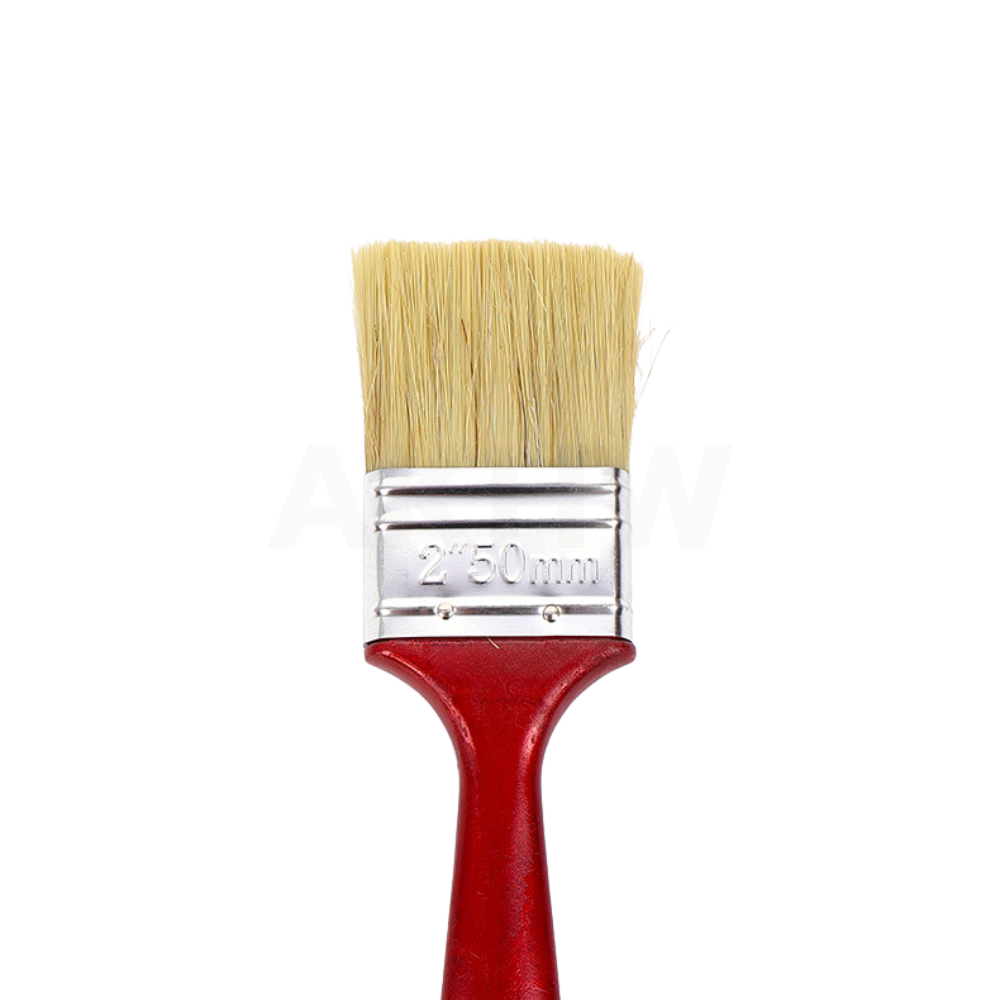 แปรงทาสีด้ามพลาสติกสีแดง KingsMan คุณภาพดี สำหรับทาสีน้ำ สีน้ำมัน [ขายปลีก/ส่ง]