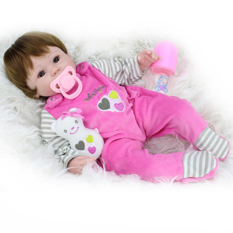 ตุ๊กตาเด็กทารกจำลองเสมือนจริงsnow pink doll สำหรับนักสะสมตุ๊กตาและเป็นของขวัญสำหรับผู้ที่ชื่นชอบงานbaby doll