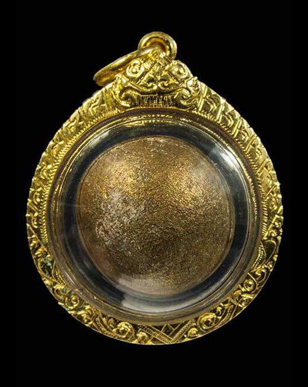 (4) ลูกอมผงพรายกุมาร เนื้อขาว บรอนซ์วานิช (น้ำมัน) เต็มๆ เลี่ยมทองสวยๆ