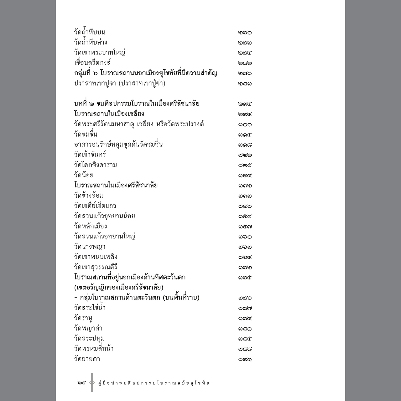คู่มือนำชมศิลปกรรมโบราณสมัยสุโขทัย