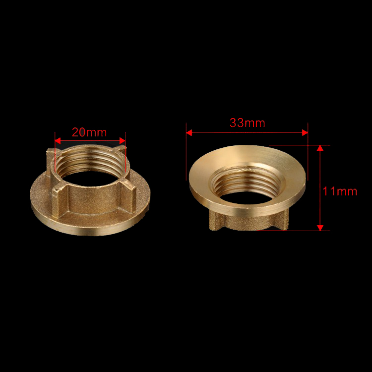 น๊อตล็อคก๊อกอ่างซิงค์ อ่างล้างหน้า ขนาด 1/2" ยี่ห้อ KingsMan วัสดุทองเหลืองแท้ ทนทาน ไม่เป็นสนิม [ขายส่ง]